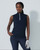 Kim Dark Navy Sleeveless Polo Shirt image 1
