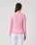 Madelene Prism Pink Cable Knit V-Neck Sweater image 2
