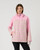 Faenza Geometric Wave Print Rain Jacket image 2