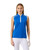 Trophy Mid Blue Sleeveless Polo Shirt image 1