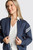 Farrah Retro Bomber Jacket Navy image 1