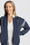 Farrah Retro Bomber Jacket Navy image 3