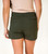 The Rae Pleated Shorts Army Green image 3