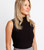 Seville Ribbed Mock Neck Black image 7