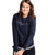 Chasing Birdies Varsity Sweatshirt Navy image 6
