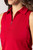 Golftini Red Sleeveless Zip Polo