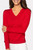 Golftini Red Stretch V-Neck Sweater
