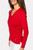 Golftini Red Stretch V-Neck Sweater