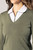 Golftini Olive Stretch V-Neck Sweater