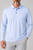 Golftini Men's Seersucker Blue Long Sleeve Pique Polo
