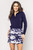 Golftini Navy Long Sleeve Darling Polo