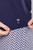 Golftini Navy/White Short Sleeve Capri Polo