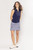 Golftini Navy/White Sleeveless Capri Polo