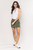 Golftini White/Olive Sleeveless Capri Polo