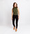 The Sloane Ribbed Mock Neck Army Green image 8