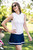 Navy Be An Athlete Pleated Skort - GolftiniSkorts
