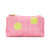 Ame & Lulu Everyday Pouch - Coral Tennis Grid
