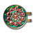 Blingo Pink on Emerald Reflective Ladies Golf Ball Marker