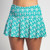 FestaSports Jade Geometric all over print Flounce Skort  is fabulous for all activewear and running around town getting things done. The specialized FestaFit makes this skort a must have for function and comfort. Inner shorts have lower leg band to store balls during fierce tennis matches.