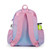 Back view of blue and pink ombre kids tennis backpack. straps are pink on bag