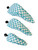 Bali Women’s Golf Club Headcovers – Teal & White Check image 1