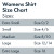 Ame & Lulu Women's Sporty Love T-Shirt - Size Chart