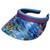 Waterfall Print And Solid Clip On Visors image 1