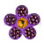 Bonjoc Lilac Flower Swarovski Crystal Ball Marker