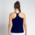 Mock wrap top of tee and racerback are double layer fabric. Bottom of the tee is single layer.