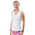 FestaSports Solid White Scoop Neck Tank Top