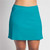 FestaSports Golf/Walking Zipper Pocket Skort - Aqua - Perfect length for golf, dog agility and running around town. For long legs and those who want a longer skort for tennis and pickleball - this skort has more coverage and versatility. Front right pocket. Built-in shorts. Breathable, fast drying fabric for exercise activities. 