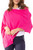 Hot Pink Cotton Cashmere Poncho - GolftiniPonchos