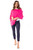 Hot Pink Cotton Cashmere Poncho - GolftiniPonchos