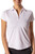 White Short Sleeve Zip Polo - GolftiniTops