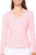 Rose Pink Long Sleeve Lisa Sport Polo - GolftiniTops
