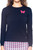 Navy Butterfly Crewneck Sweater - GolftiniSweaters