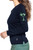 Navy/Kelly Green Martini Crewneck Sweater - GolftiniSweaters