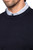Men's Navy Striped Crewneck Sweater - GolftiniMen's Tops