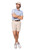 Men's Seersucker Blue Pique Polo - GolftiniMen's Tops