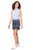 Seersucker Blue/White Sleeveless Zip Polo - GolftiniTops