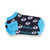 navy ankle socks with white crossed paddle pattern repeated