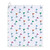 white towel with rainbow golf flag pattern
