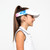Little girl wearing pink and blue tie dye kids visor