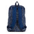 back view of navy antelope pattern pickleball backpack