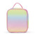back view of pastel rainbow ombre kids lunch box
