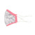 grey camo with pink trim kids face mask