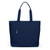 Navy nylon tennis tote with tennis ball quilted pattern.