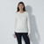 DS Ancona Ivory Long Sleeve Round Neck Top