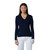 DS Madelene Dark Navy Cable Knit V-Neck Sweater F25