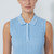 DS Madelene Blue Heron Cable Knit Sleeveless Polo Shirt image 3